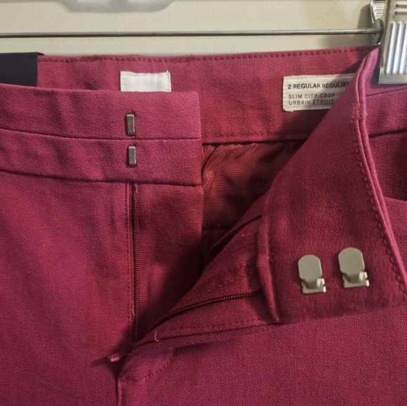 Gap Pink Slim City Crop Pants Size 2 NWT - Picture 5 of 8